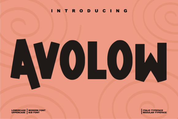 Avolow: The Thick-Lettered Display Font That Stands Out