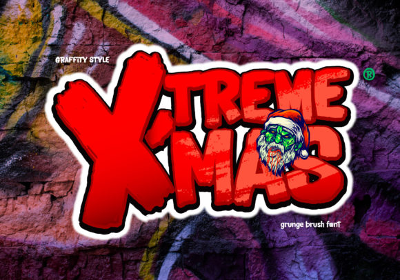 Extreme Xmas: The Brushed Graffiti Font for Bold Holiday Branding