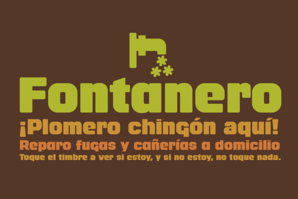 Fontanero: Bold Geometric Type for Fresh Designs
