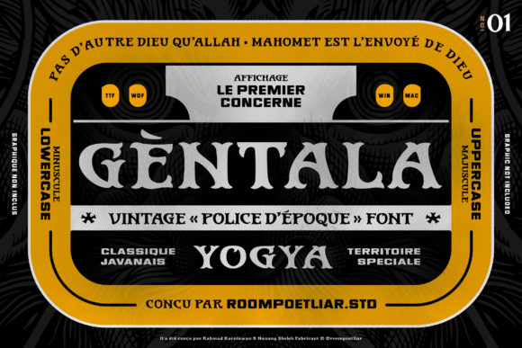 Gentala Font Evaluation