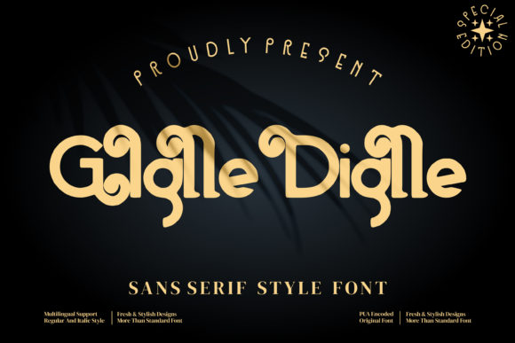Giglle Diglle: A Vintage Display Font for Premium Branding