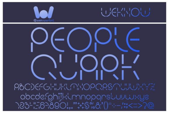 People Quark: The Techno-Sci-Fi Display Font Redefining Digital Identity