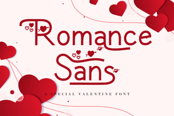 Romance Sans: A Modern Display Font with Lovely Ornaments