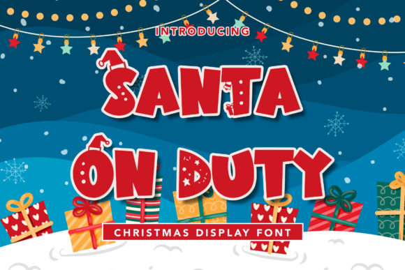 Santa on Duty Font Evaluation
