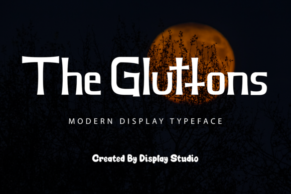 The Gluttons Font: A Modern Display Type for Bold Designs