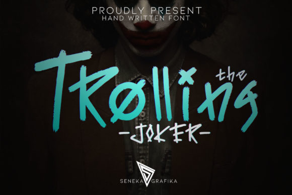 The Trolling Joker: A Dark Display Font for Bold Creative Projects